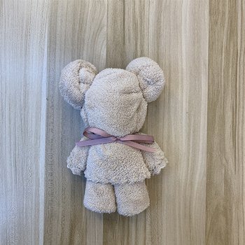 天鵝絨毛巾-蕾絲可愛熊造型_3